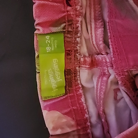 Old navy floral pink jeggings - Picture 3 of 4